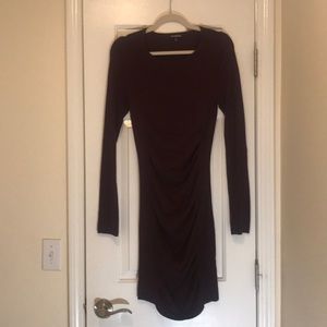 BRAND NEW EXPRESS burgundy pencil sweater dress
